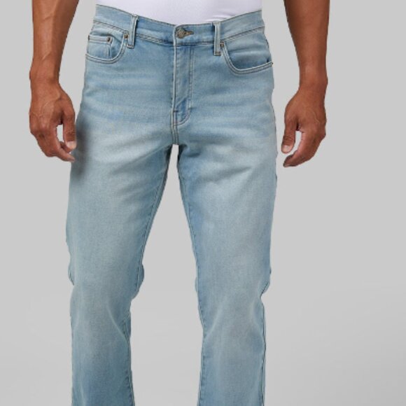 MEN'S STRETCH COMFORT "SWEATPANT" LIGHT WASH DENIM JEAN SIZE 28 - Picture 1 of 5